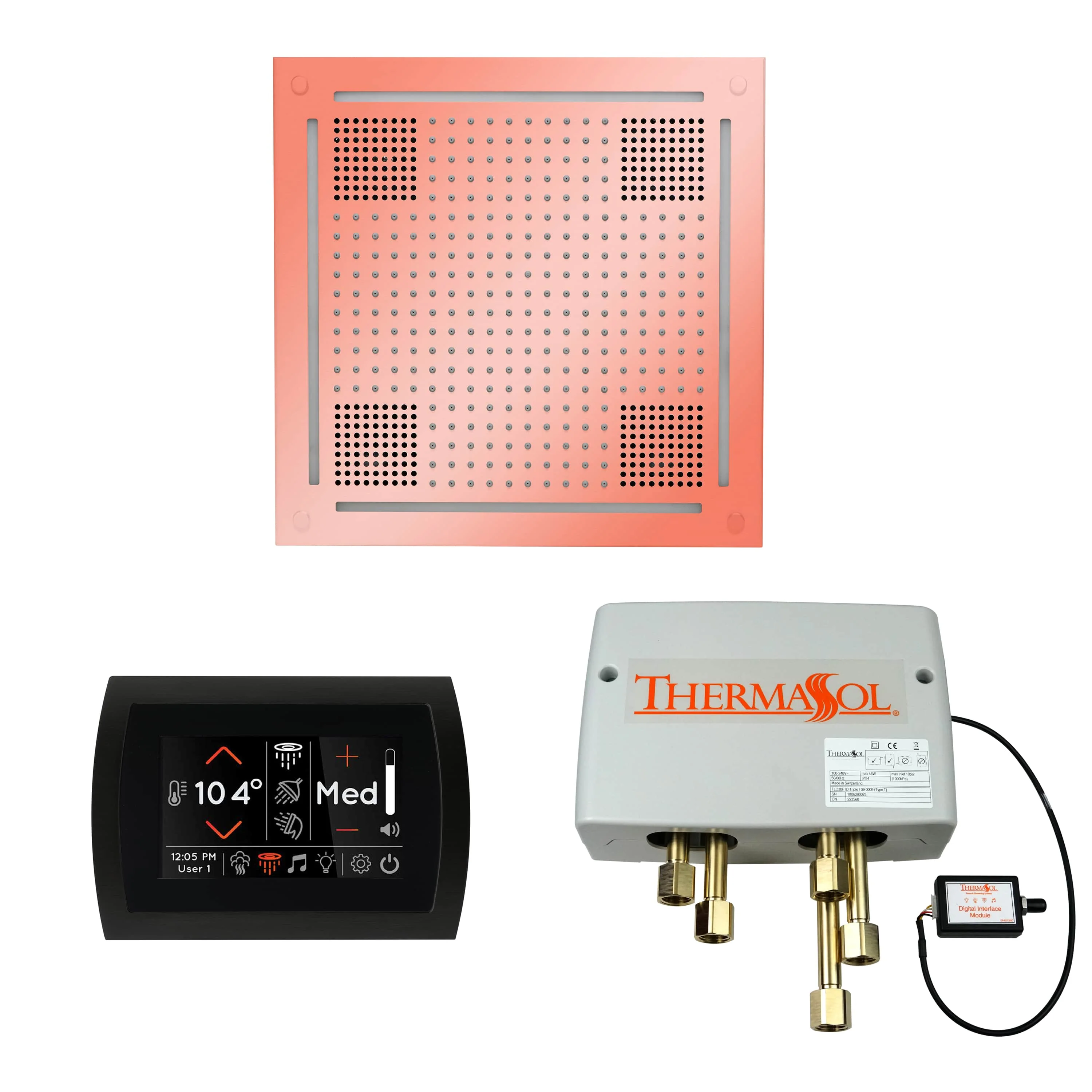 ThermaSol The Wellness Hydrovive Shower Package with SignaTouch Round - Image 13