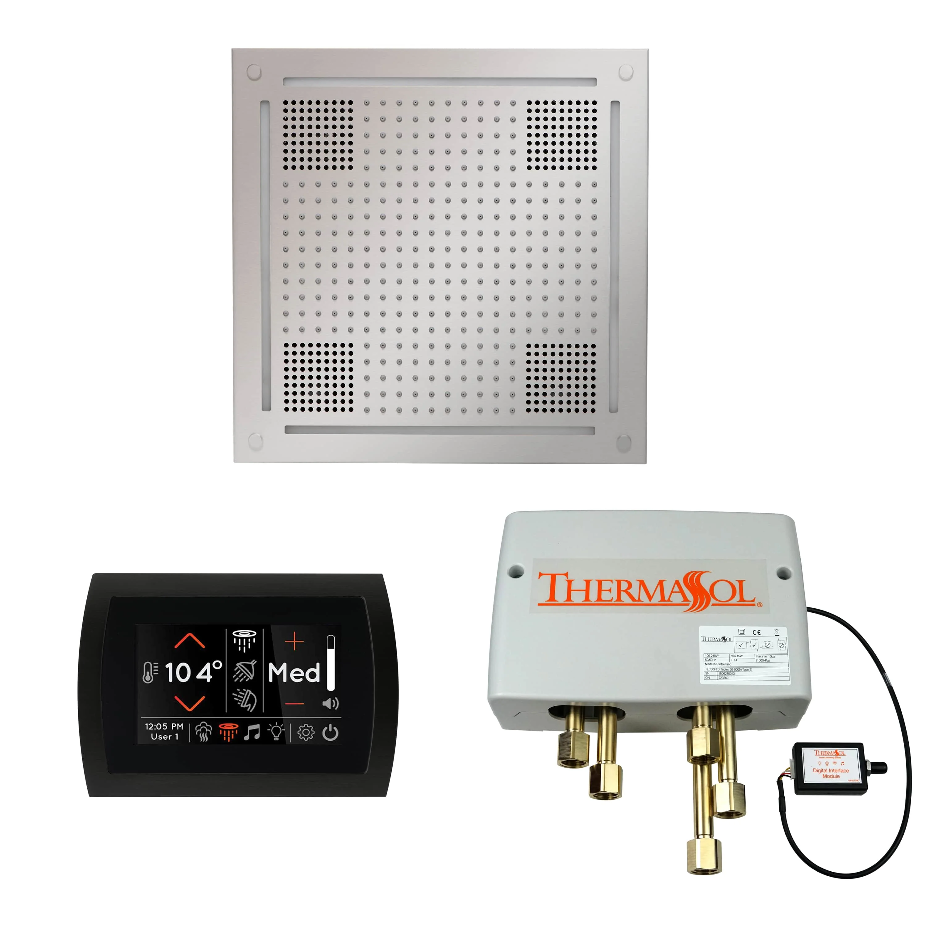 ThermaSol The Wellness Hydrovive Shower Package with SignaTouch Round - Image 2