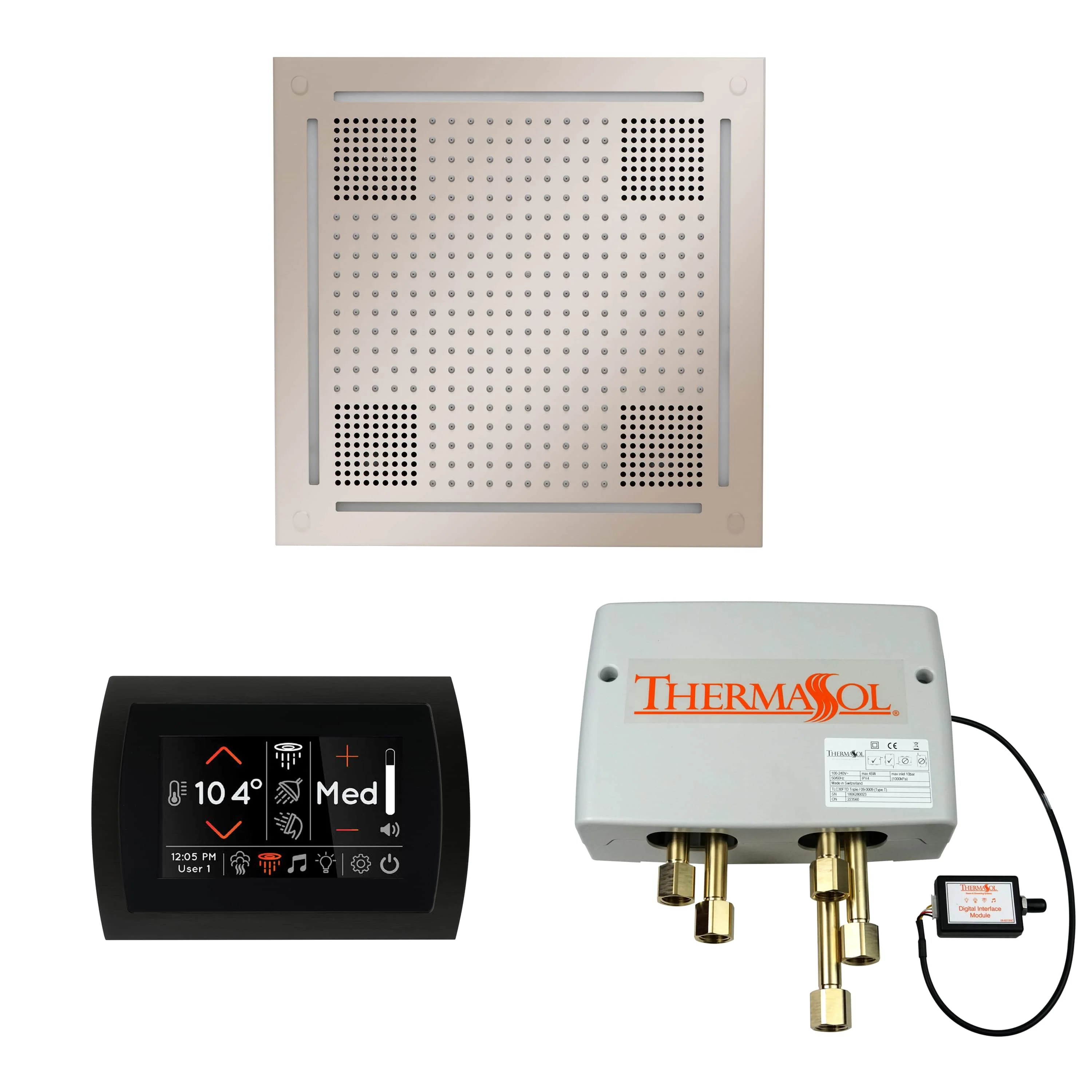 ThermaSol The Wellness Hydrovive Shower Package with SignaTouch Round - Image 4