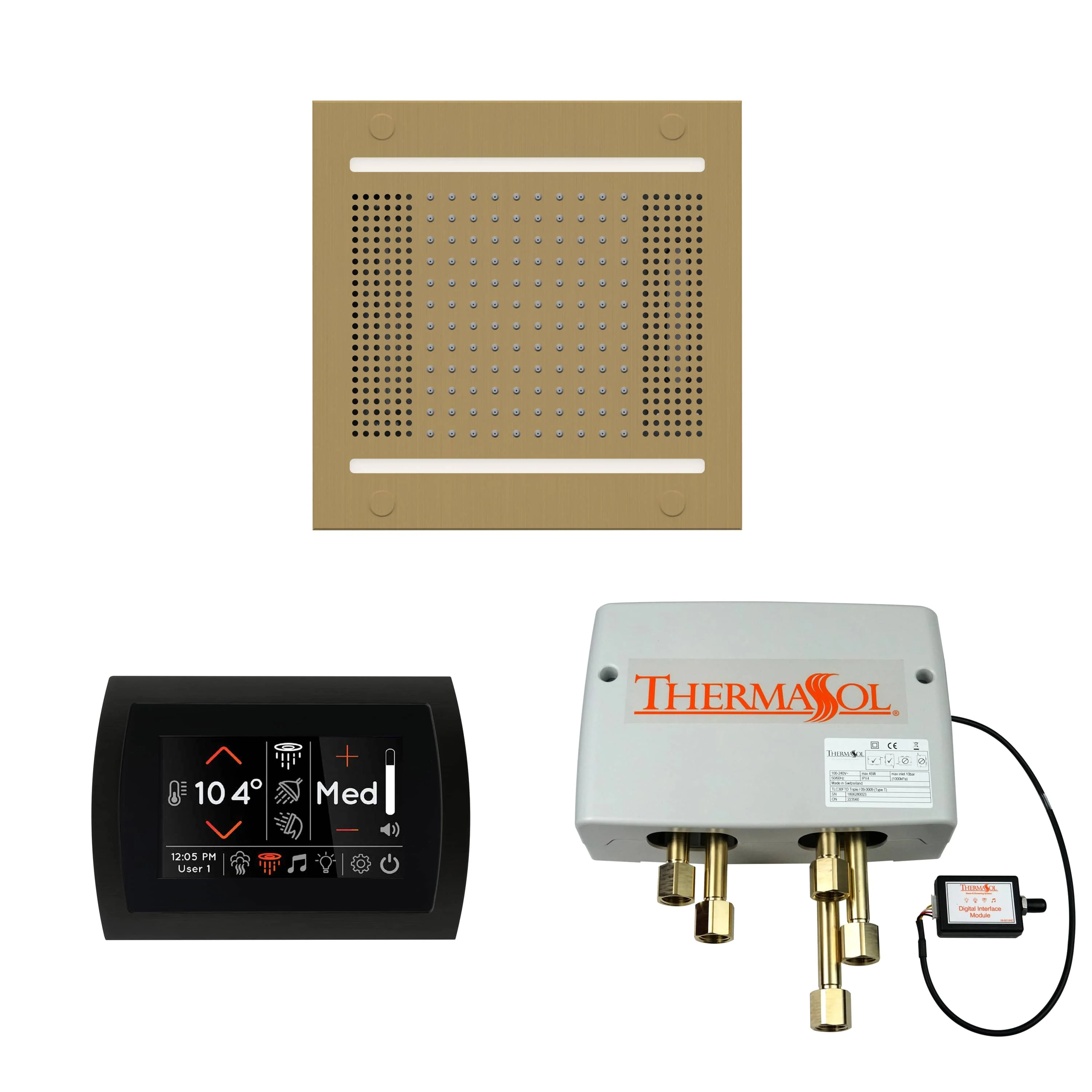 ThermaSol The Wellness Hydrovive14 Shower Package with SignaTouch Round - Image 10