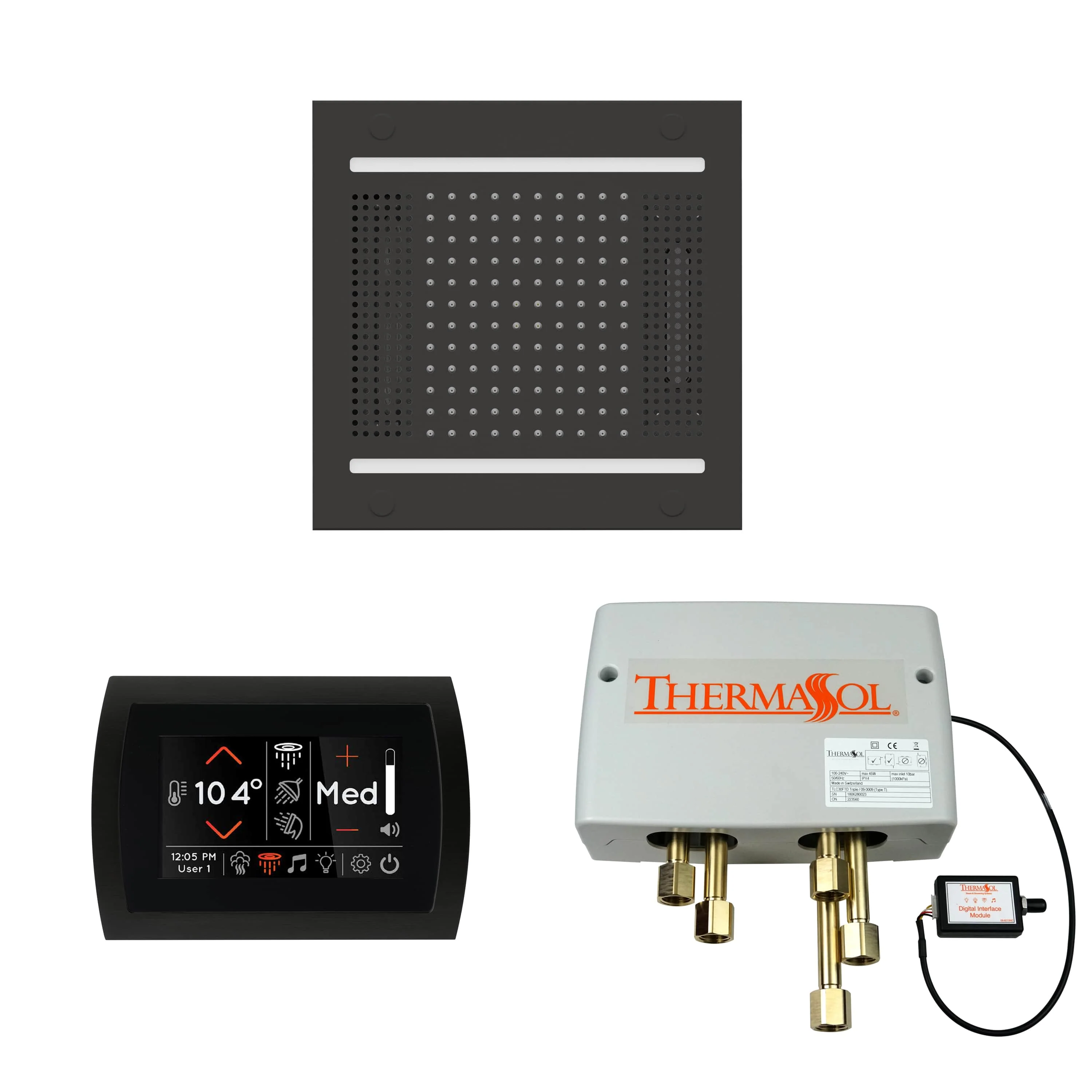 ThermaSol The Wellness Hydrovive14 Shower Package with SignaTouch Round - Image 3