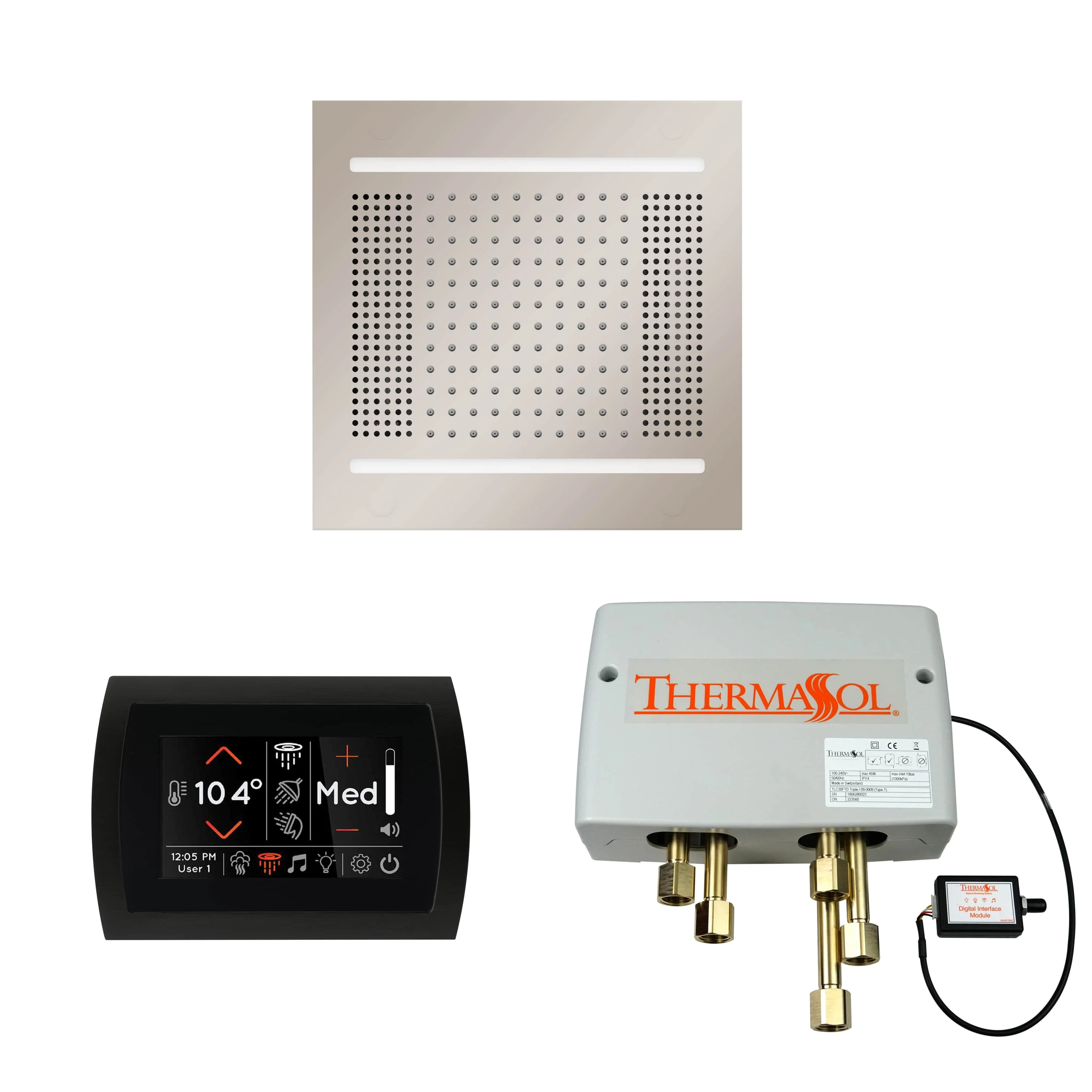 ThermaSol The Wellness Hydrovive14 Shower Package with SignaTouch Round - Image 9