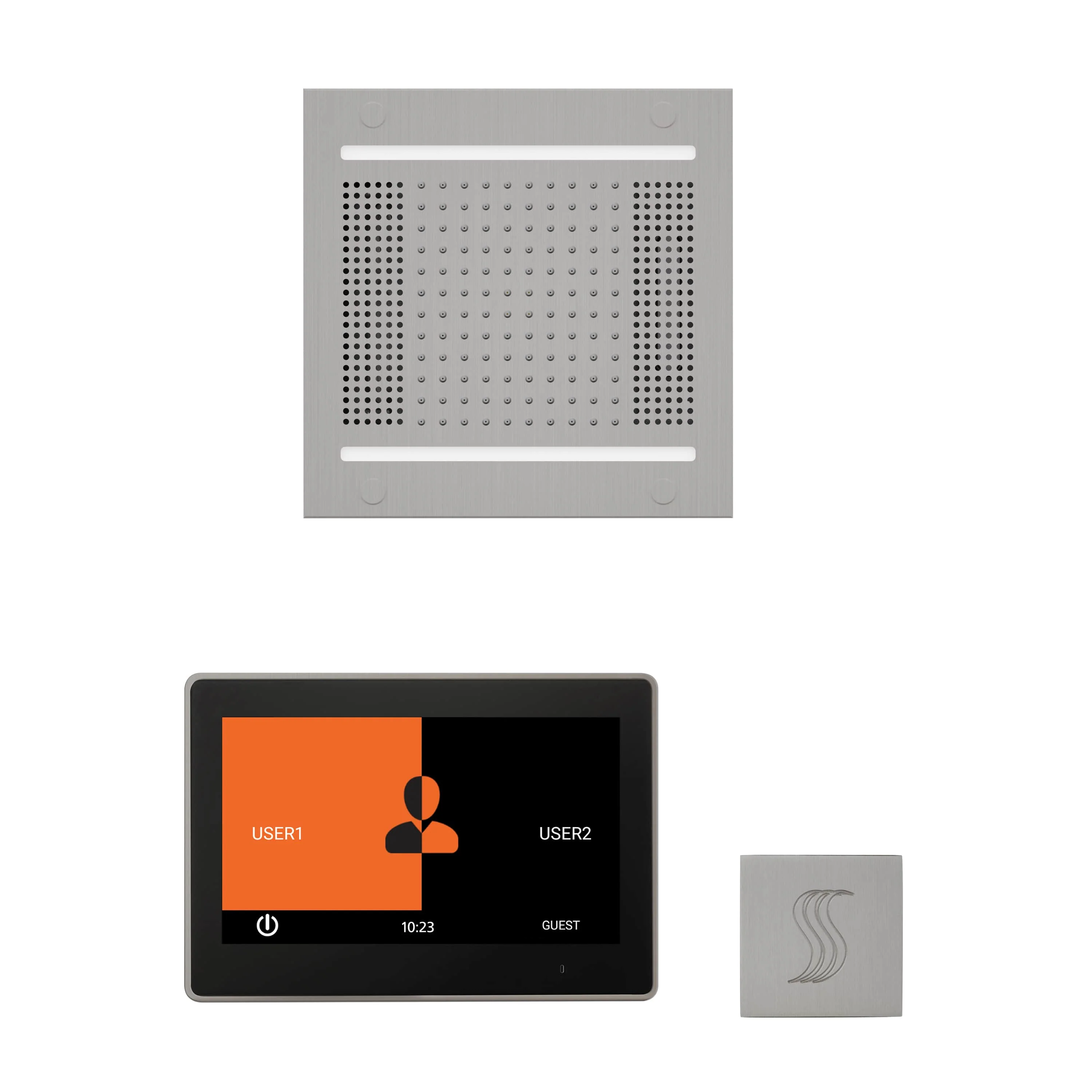 ThermaSol The wellness Hydrovive14 Steam Package with 10" ThermaTouch Square
